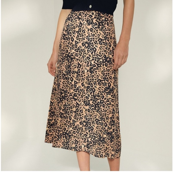 ARITZIA - Leopard Print Midi Slip Skirt - Picture 3 of 7